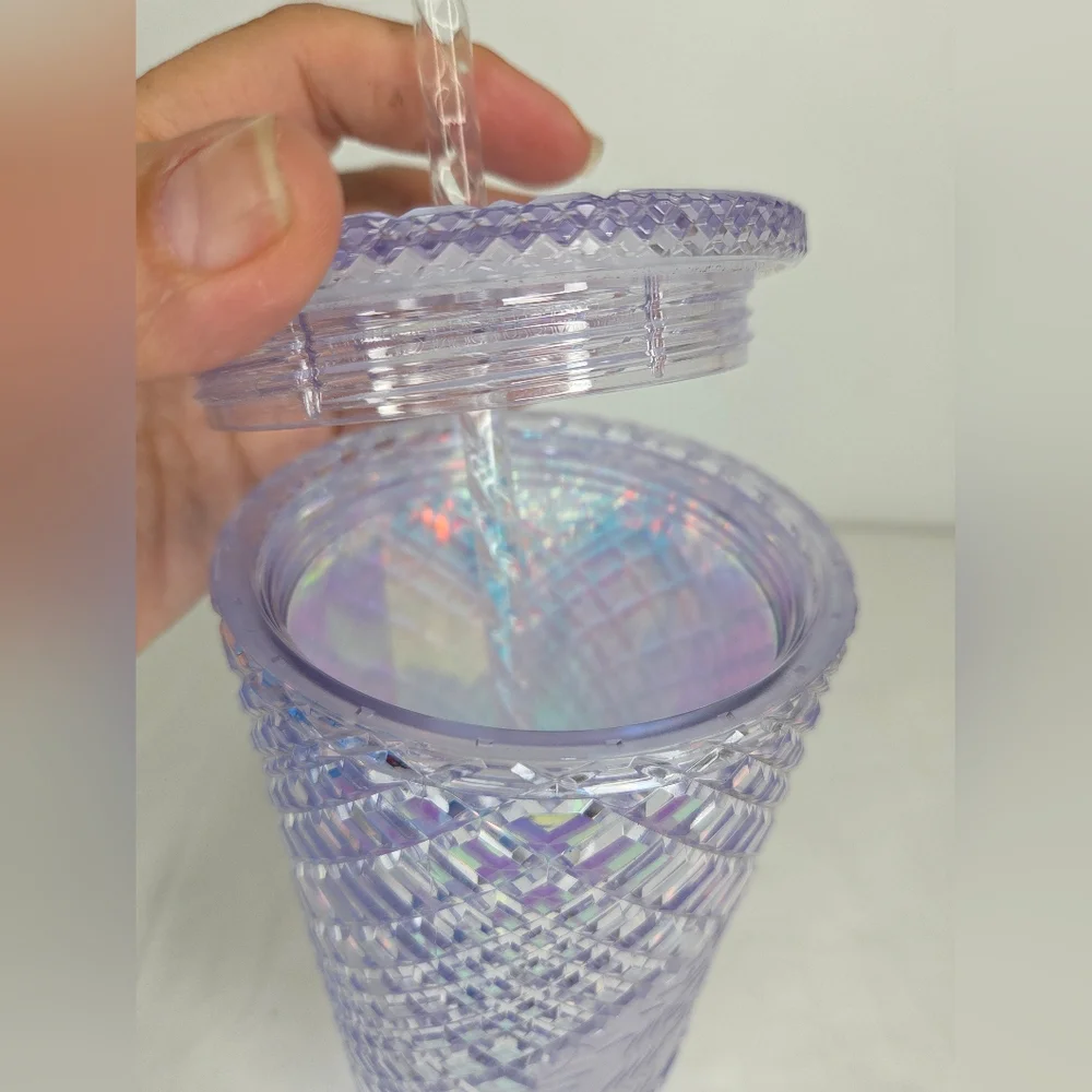 Starbucks 2022 - 24oz. Iridescent Lavender Diamond-Cut Cold Cup"Limited Edition" - Picture 3 of 9
